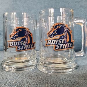 Boise State Glass Beer Mugs Set of 2